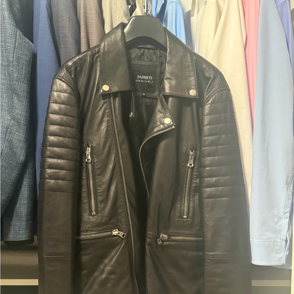 Brand New Mens Real Leather Motorcycle Biker Jacket